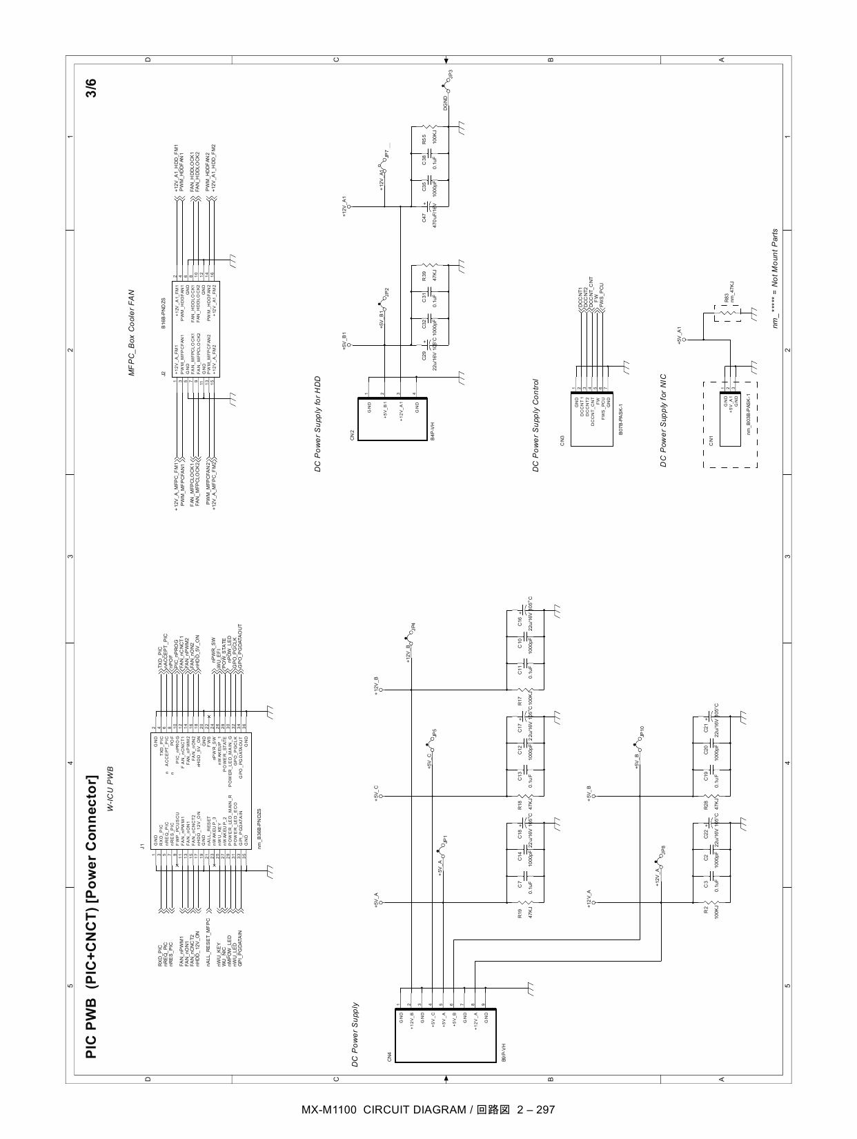 SHARP MX M850 M950 M1100 Circuit Diagrams-6